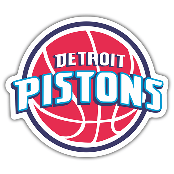 Car & Motorbike Stickers: NBA - Detroit Pistons old shield