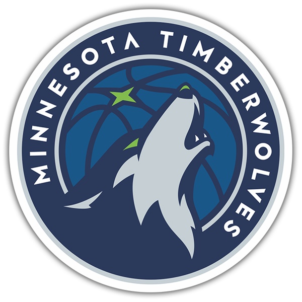 Car & Motorbike Stickers: NBA - Minnesota Timberwolves shield