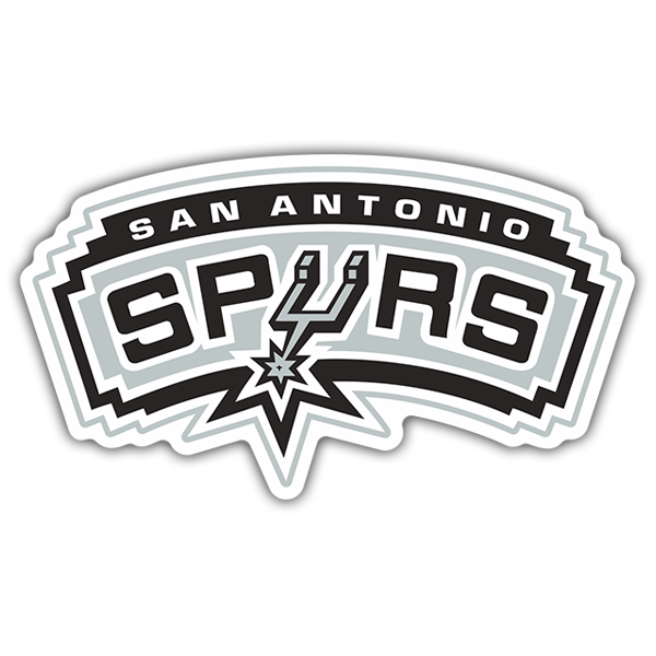 Car & Motorbike Stickers: NBA - San Antonio Spurs old shield