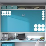 Wall Stickers: Kit of 18 circles 3