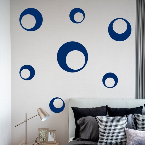 Wall Stickers: Kit 7 circles