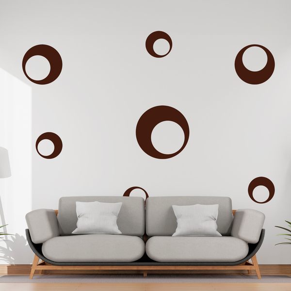 Wall Stickers: Kit 7 circles