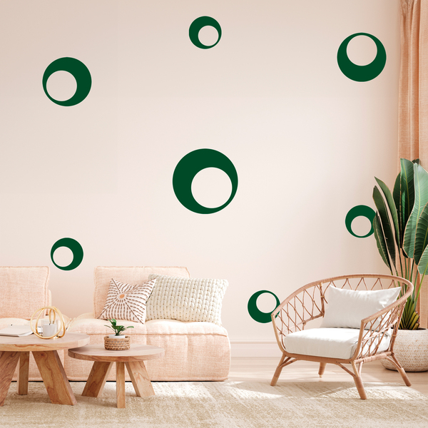 Wall Stickers: Kit 7 circles