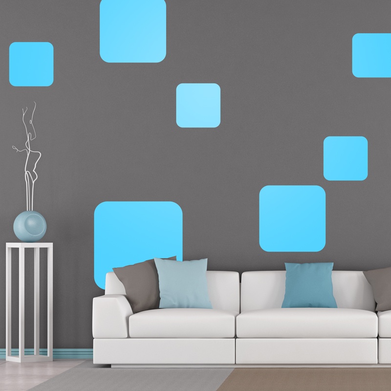 Wall Stickers: Kit of 7 Squares