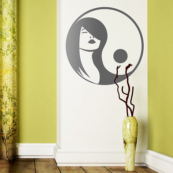 Wall Stickers: Woman Yin Yang