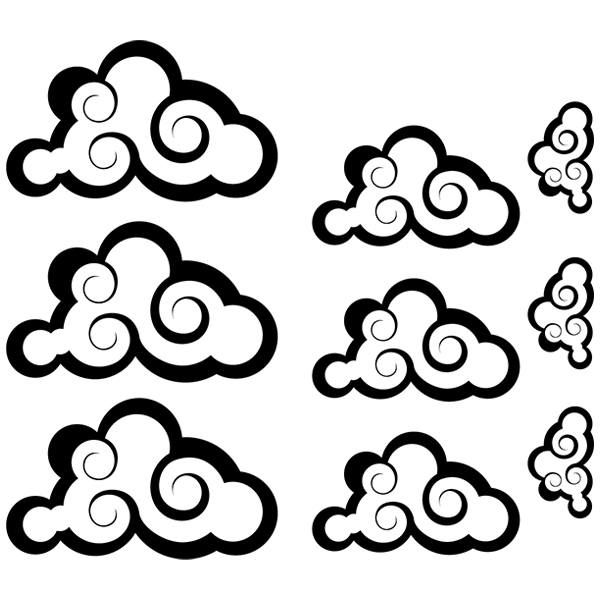 Wall Stickers: Kit 9 Clouds