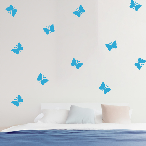 Wall Stickers: 10 butterflies Ceiba kit