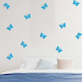 Wall Stickers: 10 butterflies Ceiba kit 4