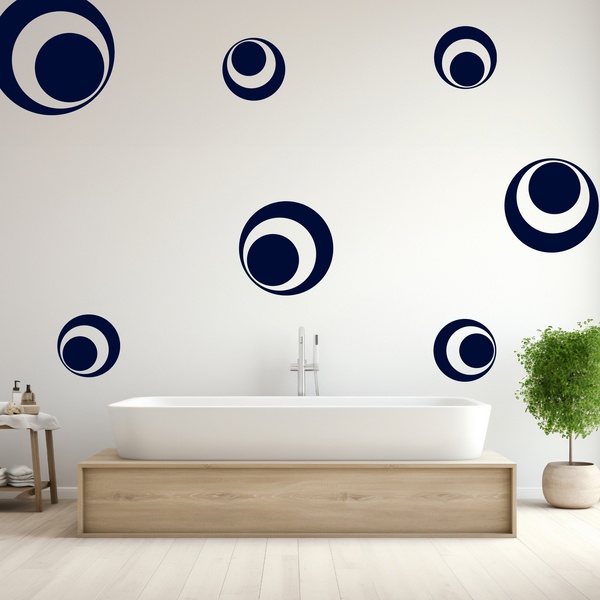 Wall Stickers: Kit 7 cercles F