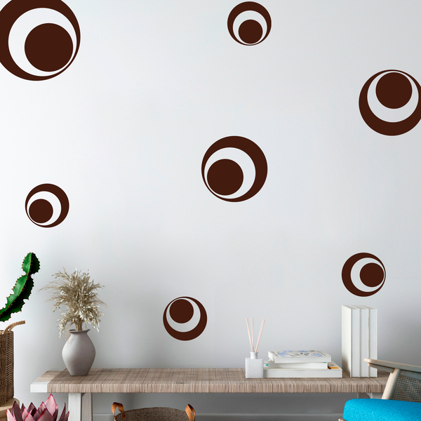 Wall Stickers: Kit 7 cercles F