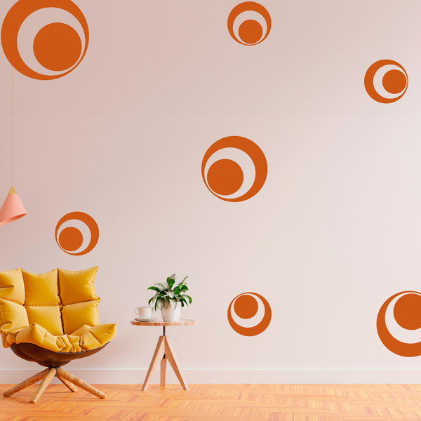 Wall Stickers: Kit 7 cercles F