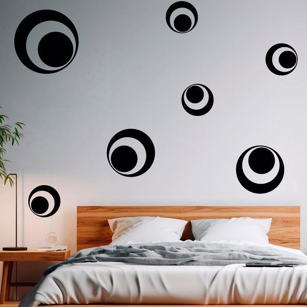 Wall Stickers: Kit 7 cercles F