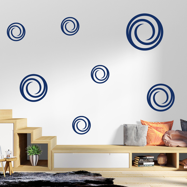 Wall Stickers: Kit 7 circles G