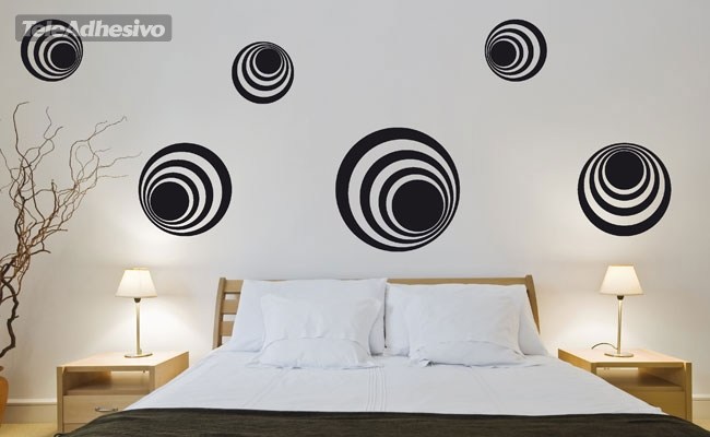 Wall Stickers: Kit 7 circles H