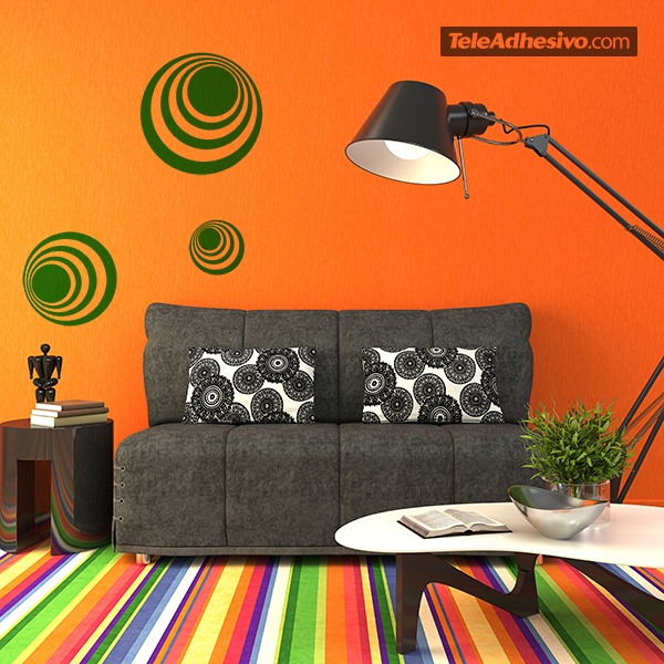 Wall Stickers: Kit 7 circles H