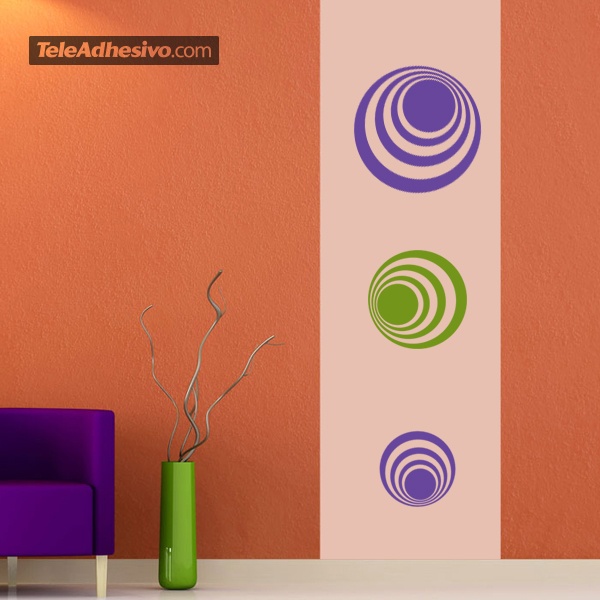 Wall Stickers: Kit 7 circles H