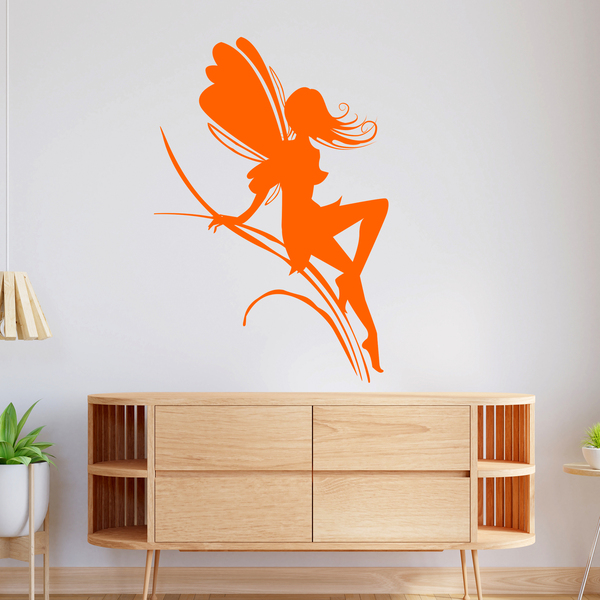 Wall Stickers: Fairy girl on herbs