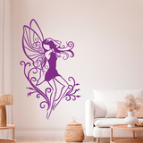Wall Stickers: Fairy emerging from vegetation 2