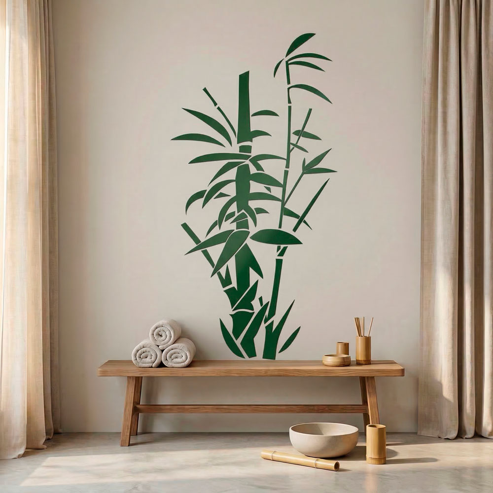 Wall Stickers: Floral bamboo canes