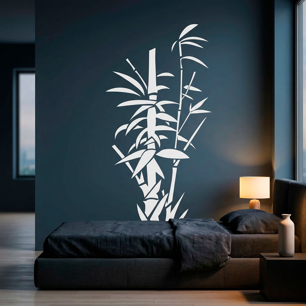 Wall Stickers: Floral bamboo canes