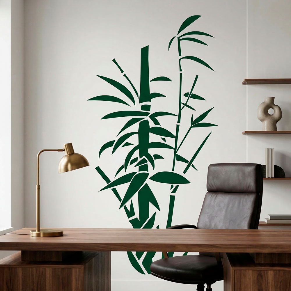 Wall Stickers: Floral bamboo canes