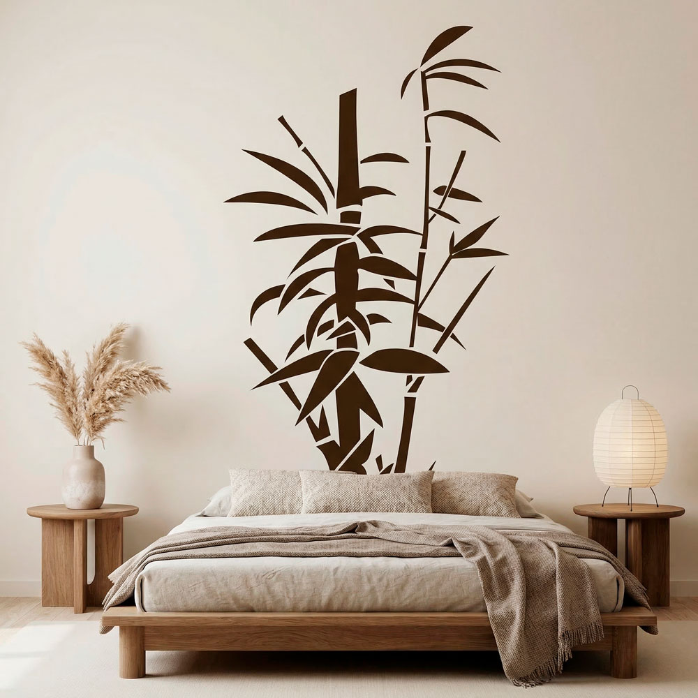 Wall Stickers: Floral bamboo canes