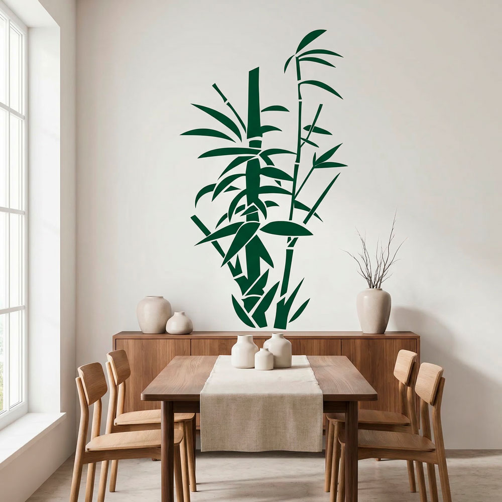 Wall Stickers: Floral bamboo canes