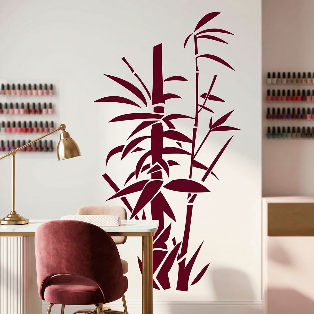 Wall Stickers: Floral bamboo canes