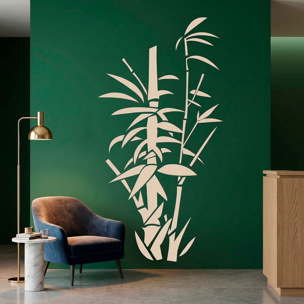 Wall Stickers: Floral bamboo canes