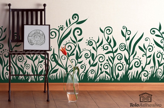 Swirly Grass Border 3/5