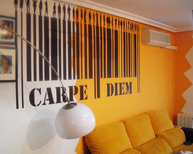 Wall Stickers: Carpe Diem - Barcode