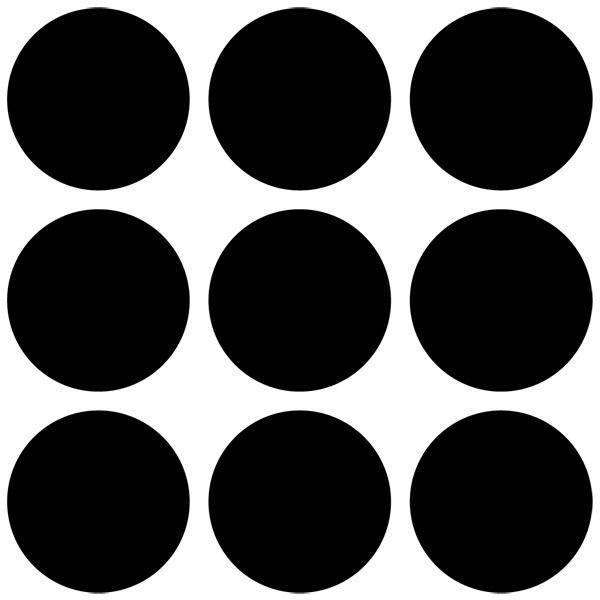 Wall Stickers: Kit 9 circles