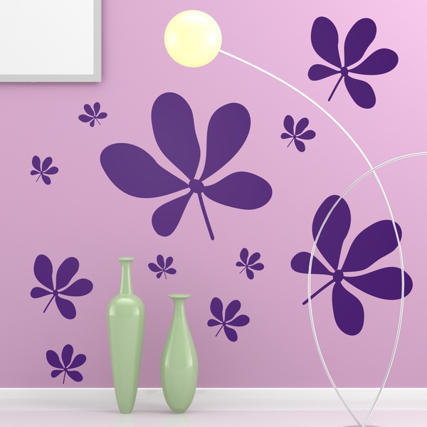 Scattered Flowers Wall Decal 1/1