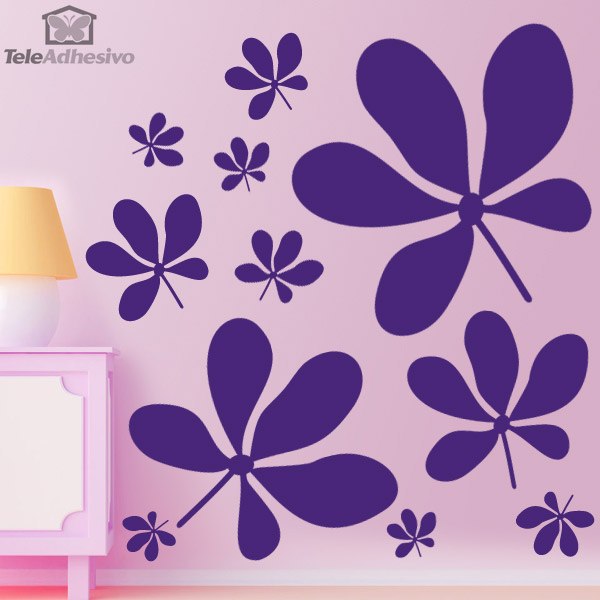 Scattered Flowers Wall Decal 2/4