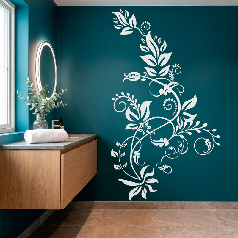 Floral Vine Wall Decal 0