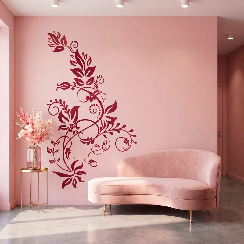Floral Vine Wall Decal 3