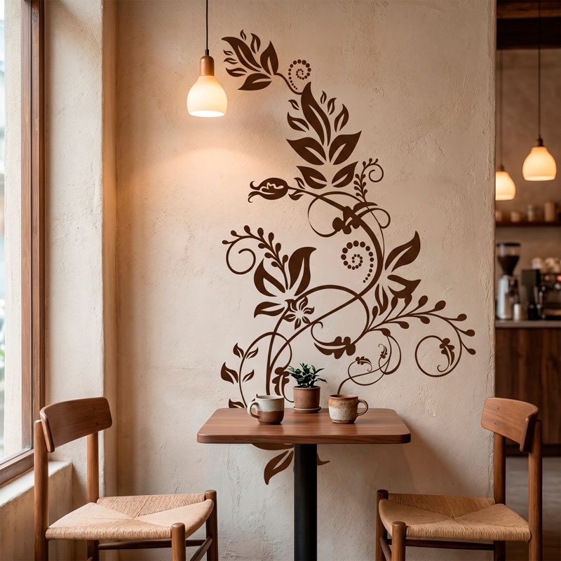Floral Vine Wall Decal 6