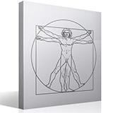 Wall Stickers: Vitruvian Man, Da Vinci 3