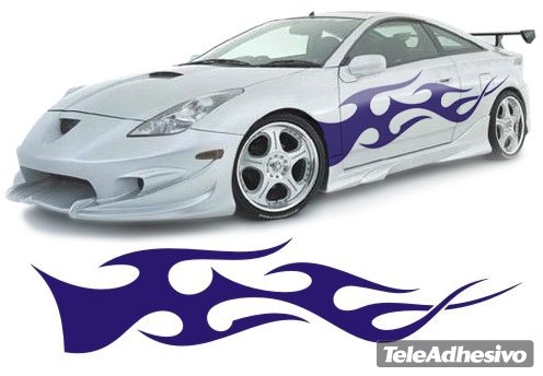 Car & Motorbike Stickers: New Flaming 2