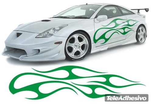 Car & Motorbike Stickers: New Flaming 3