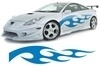 Car & Motorbike Stickers: New Flaming 8