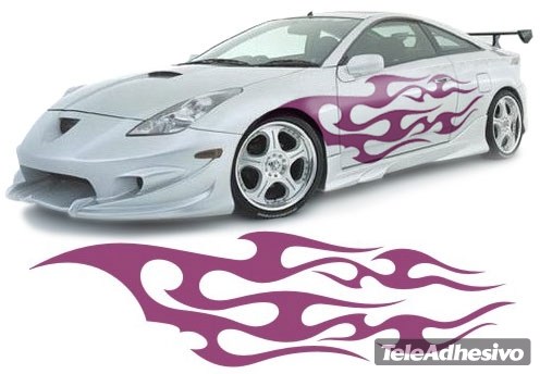 Car & Motorbike Stickers: New Flaming 11