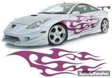 Car & Motorbike Stickers: New Flaming 11 2