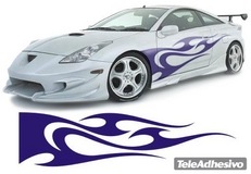 Car & Motorbike Stickers: New Flaming 12 2