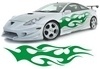 Car & Motorbike Stickers: New Flaming 13