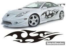 Car & Motorbike Stickers: New Flaming 15 2