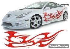 Car & Motorbike Stickers: New Flaming 17 2