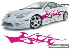 Car & Motorbike Stickers: New Flaming 18 2