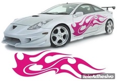 Car & Motorbike Stickers: New Flaming 19 2