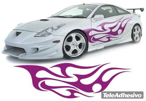 Car & Motorbike Stickers: New Flaming 20